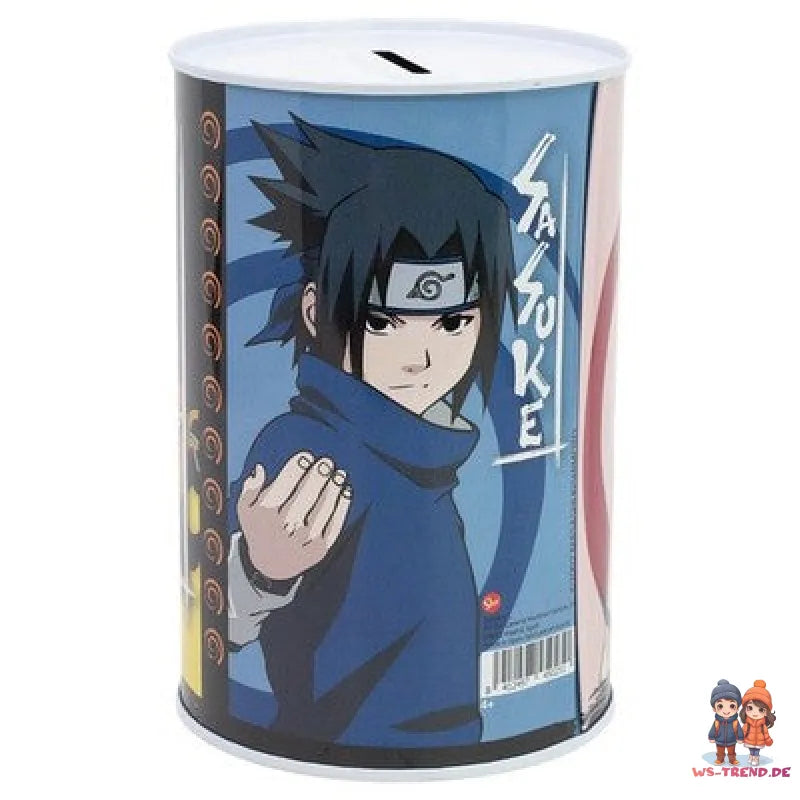 Anime Naruto Sasuke Sakura XL Spardose Sparschwein aus Weißblech 1000 ml - WS-Trend.de