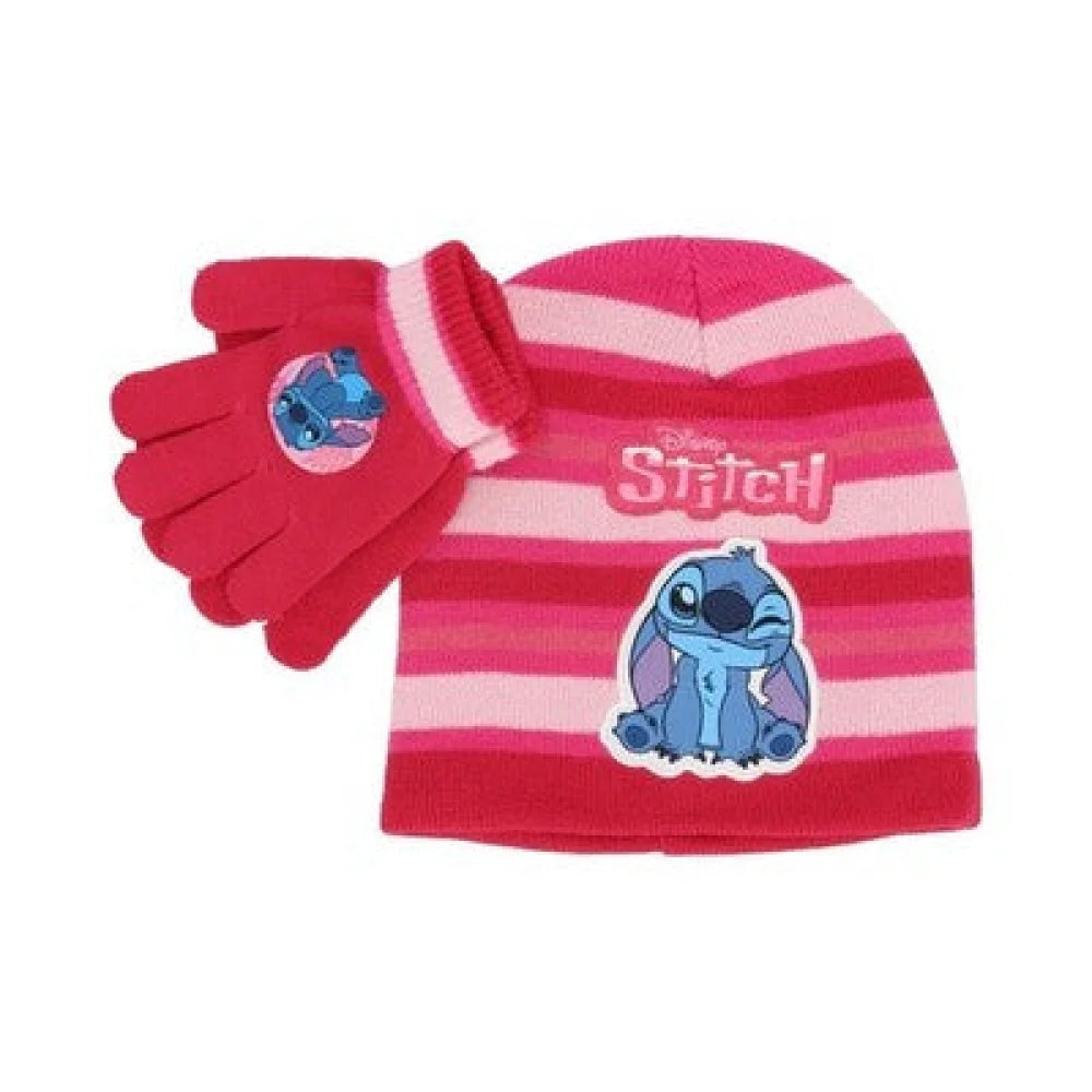 Disney Sticth Kinder Herbst Mütze Wintermütze plus Handschuhe - WS-Trend.de