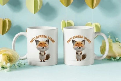 Anti Stress Fuchs Fox Kaffeetasse Teetasse Tasse Geschenkidee 325 ml - WS-Trend.de