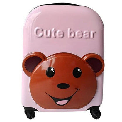 Teddy Bär 3D Kinder Trolley Kinderkoffer ABS Kindertrolley 44x31x22 cm - WS-Trend.de