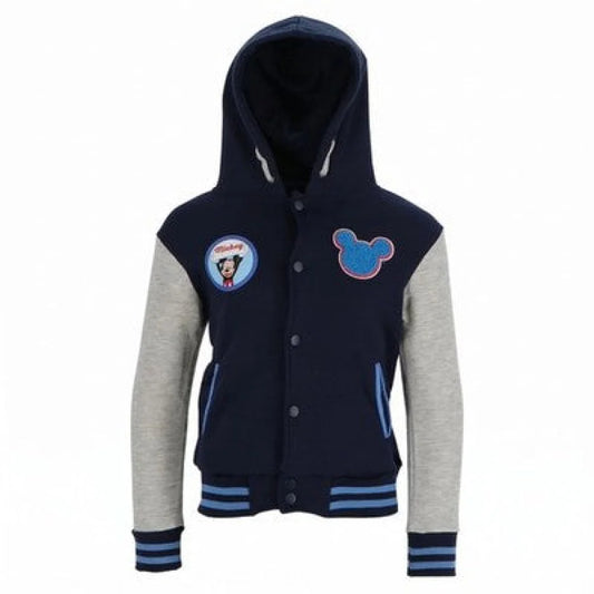 Disney Mickey Maus Kinder Jungen Hoodie Kapuzenpullover Pulli Gr. 92 - 128 - Blau 104 - WS-Trend.de