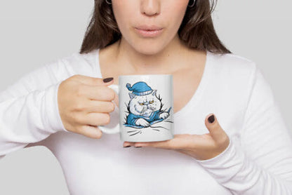 Angry Cat Pyjama Kater Kaffeetasse Teetasse - WS-Trend.de