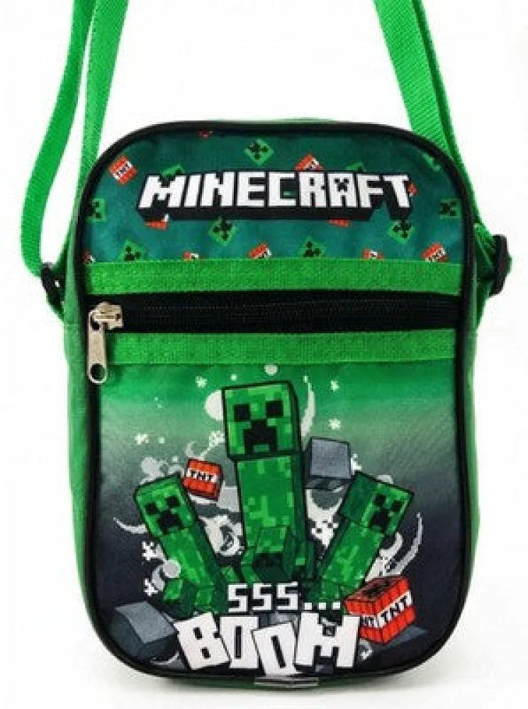 Minecraft Creeper Handtasche Umhängetasche Tasche 21x16x5 cm - WS-Trend.de