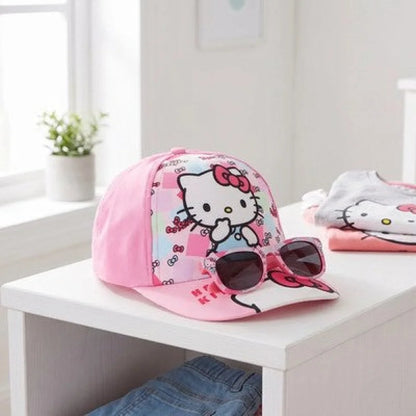 Hello Kitty Kinder Basecap Baseball Kappe Mütze plus Sonnenbrille Gr. 52 - WS-Trend.de