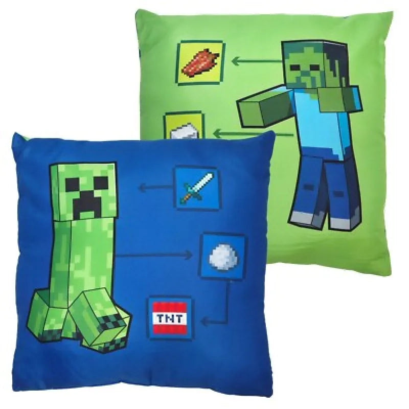Gamer Minecraft Creeper Zombie Kissen Dekokissen 40x40 cm WS Trend.de