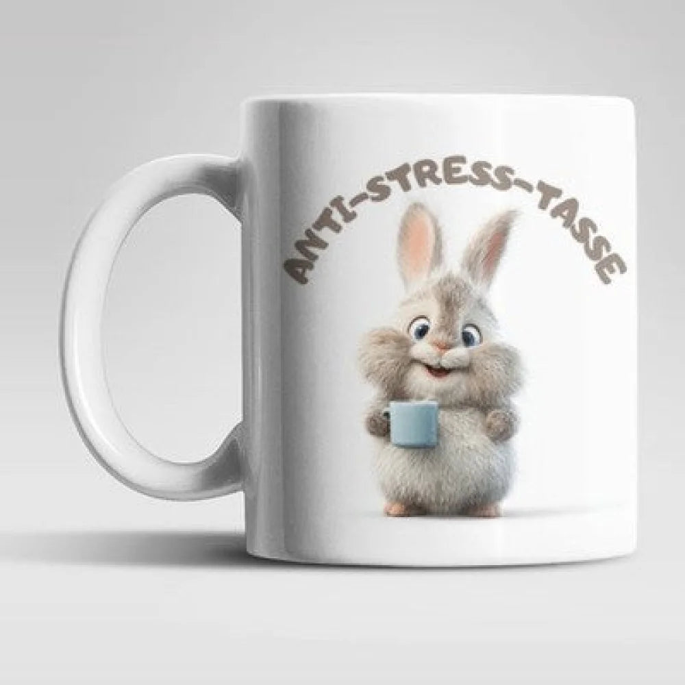 Anti Stress Hase Häschen Kaffeetasse Teetasse Tasse Geschenkidee - WS-Trend.de