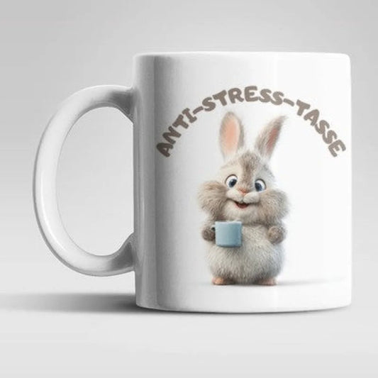 Anti Stress Hase Häschen Kaffeetasse Teetasse Tasse Geschenkidee - WS-Trend.de