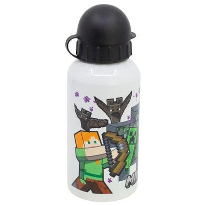 Minecraft Steve Alex Creeper Kinder Aluminium Trinkflasche 400 ml - WS-Trend.de