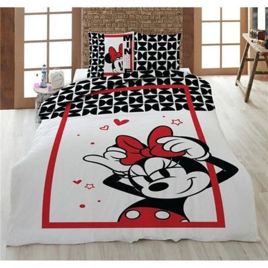 Disney Minnie Maus Kinder Bettwäsche 2tlg. Set 135x200 80x80 Baumwolle - WS-Trend.de