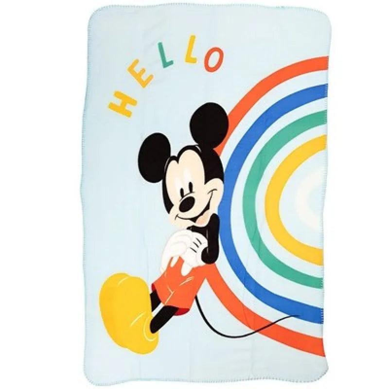 Disney Mickey Maus Fleece Wohndecke warme Kuscheldecke 100x140 cm - WS-Trend.de