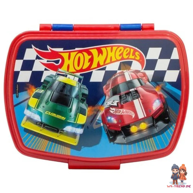 Hot Wheels Racing 2 tlg Lunch Set Brotdose Trinkflasche 410 ml - WS-Trend.de
