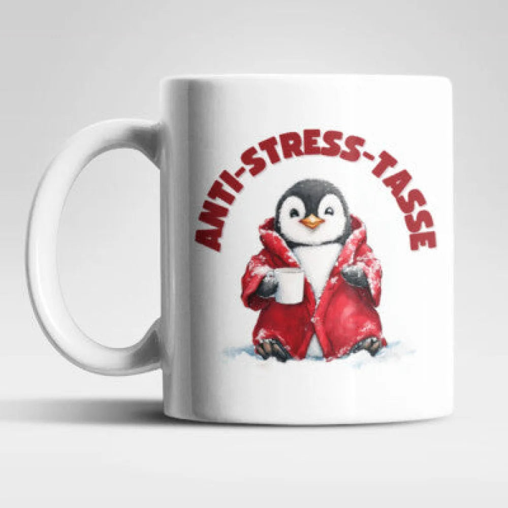 Anti Stress Christmas Pinguin Kaffeetasse Teetasse Geschenkidee - WS-Trend.de