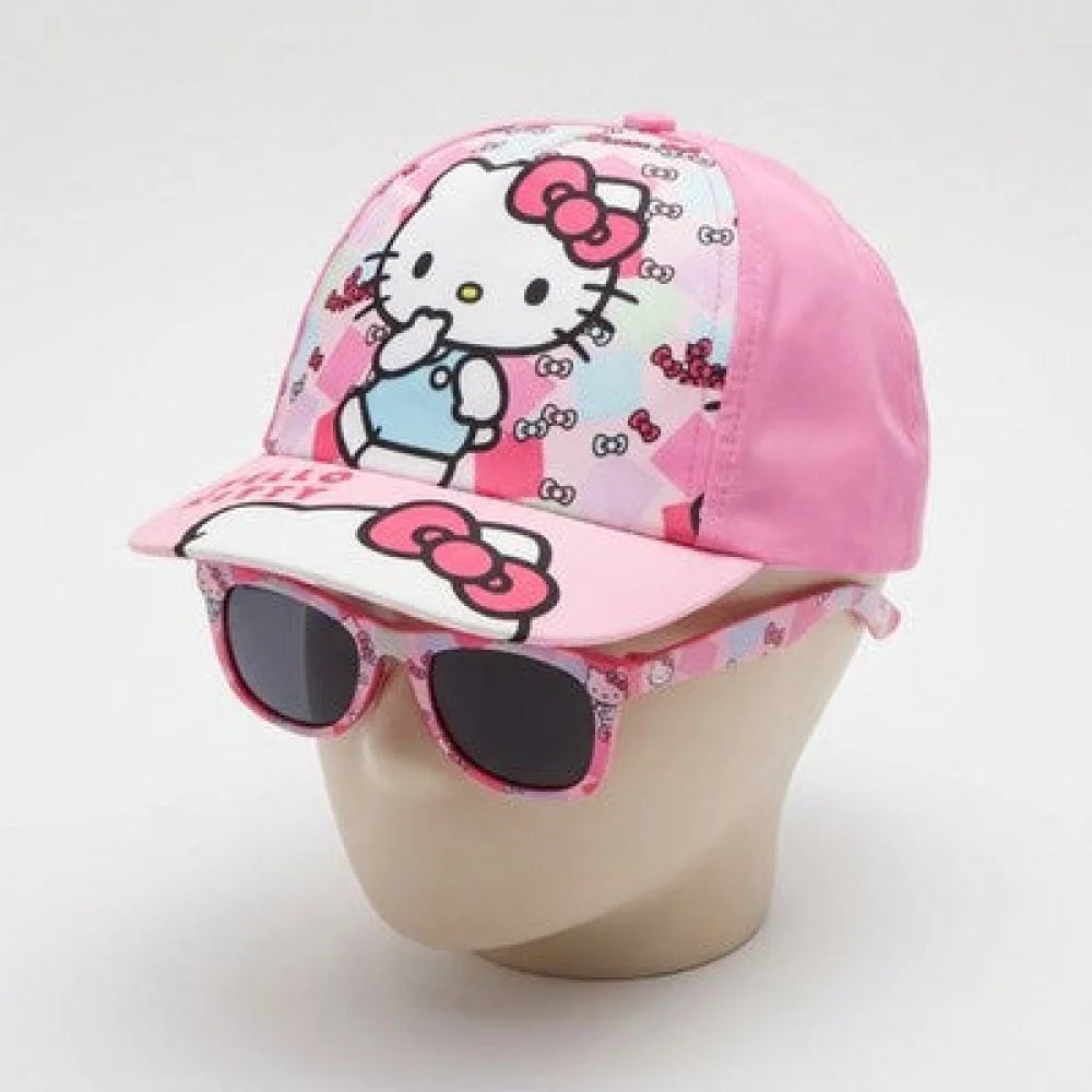Hello Kitty Kinder Basecap Baseball Kappe Mütze plus Sonnenbrille Gr. 52 - WS-Trend.de