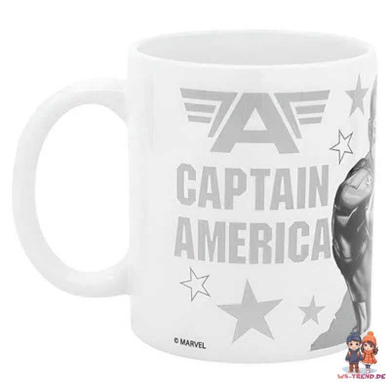 Marvel Avengers Captain America Kaffeetasse Teetasse Tasse Geschenkidee 330 ml - WS-Trend.de