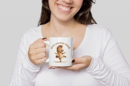 Anti Stress Pferd Yoga Kaffeetasse Teetasse Tasse Geschenkidee 325 ml - WS-Trend.de