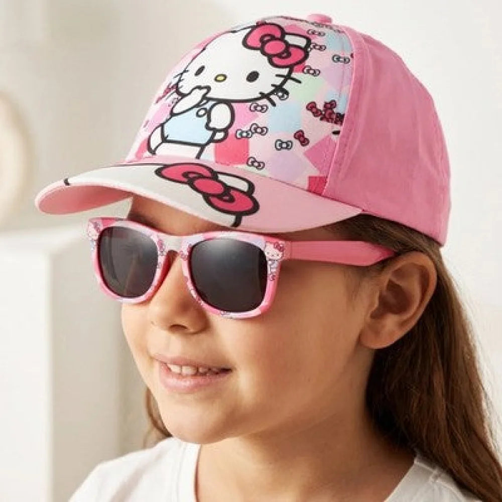 Hello Kitty Kinder Basecap Baseball Kappe Mütze plus Sonnenbrille Gr. 52 - WS-Trend.de