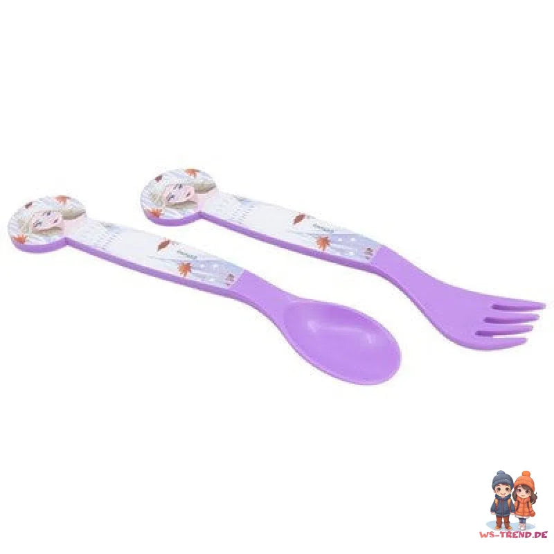 Disney Die Eiskönigin Elsa 4 tlg Kinder Set Brotdose Alu-Trinkflasche Besteck - WS-Trend.de