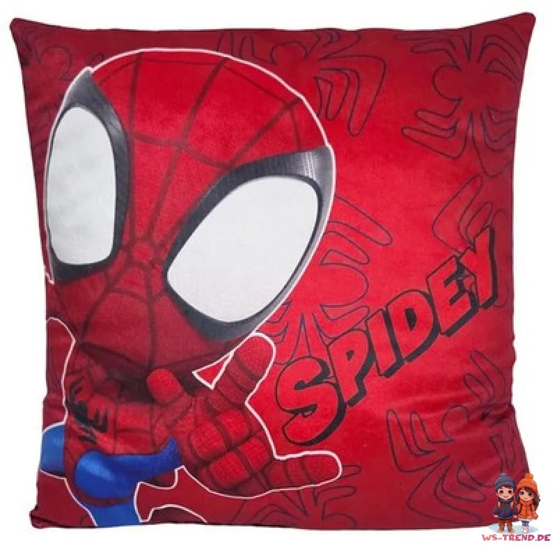 Marvel Spidey Velours Kissen Dekokissen Cushion 35x35 cm beidseitig bedruckt - WS-Trend.de