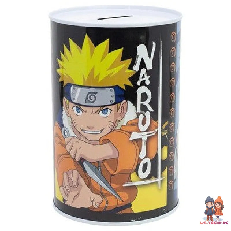 Anime Naruto Sasuke Sakura XL Spardose Sparschwein aus Weißblech 1000 ml - WS-Trend.de