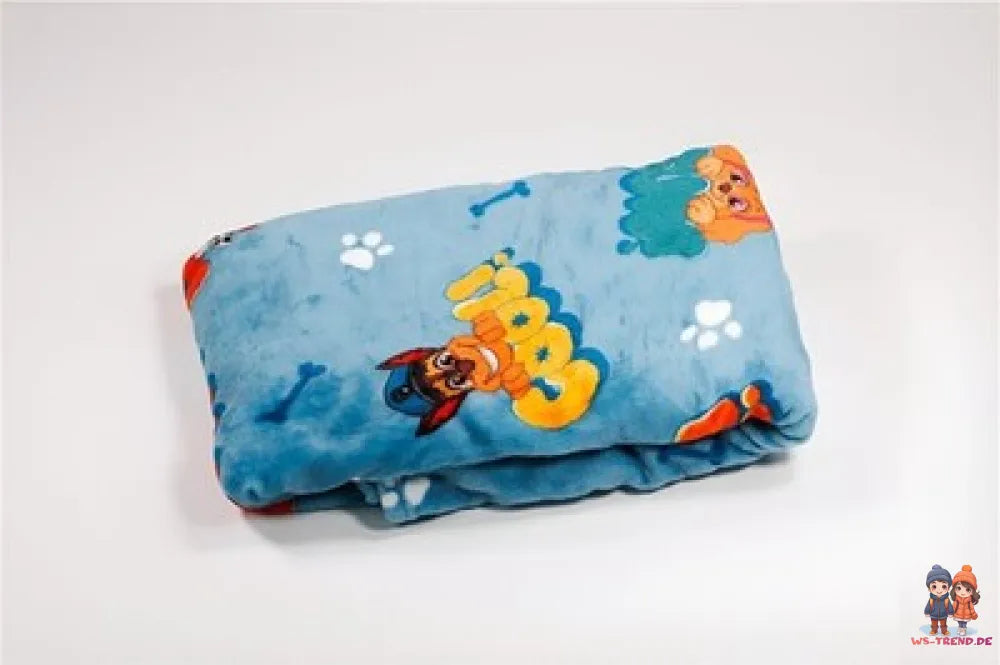 Paw Patrol Kinder Flanell Wohndecke warme Kuscheldecke 110x150 cm - WS-Trend.de