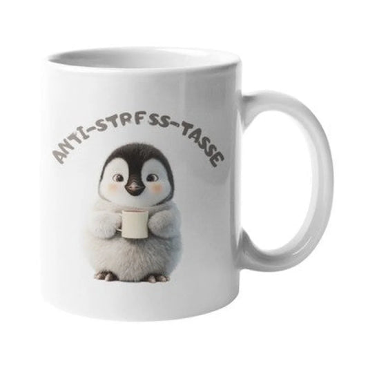 Anti Stress Pinguin Kaffeetasse Teetasse Tasse Geschenkidee 325 ml - WS-Trend.de
