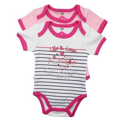 Lee Cooper 2er Set Baby Kleinkind kurzarm Body Einteiler Gr. 56 - WS-Trend.de