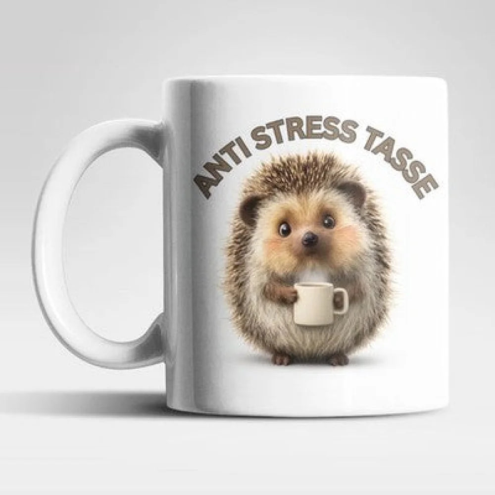 Anti Stress Igel Hedgehog Kaffeetasse Teetasse Tasse Geschenkidee - WS-Trend.de