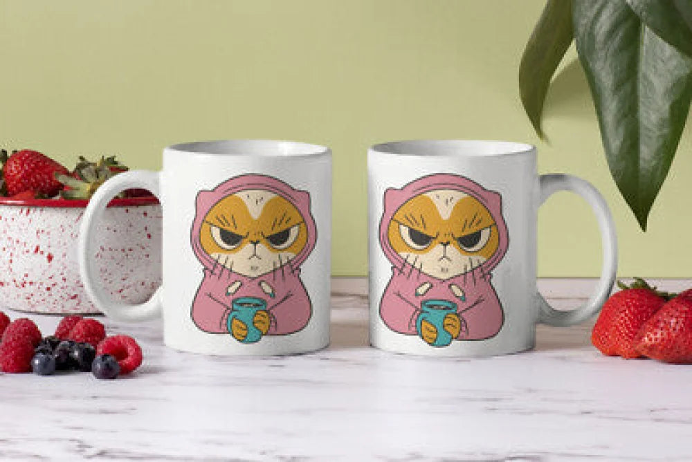 Angry Cat Katze Kaffeetasse Teetasse mit Henkel - WS-Trend.de