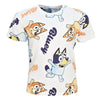 Bluey Bingo Kinder Jungen kurzarm T-Shirt Shirt Größe 104 bis 122 Baumwolle