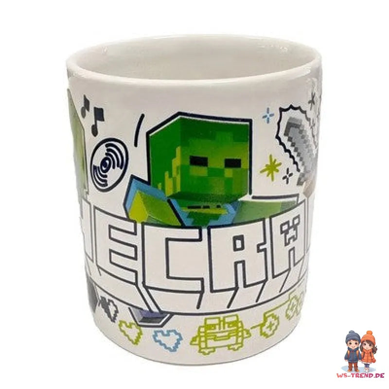 Minecraft Gamer Creeper Steve Kinder Teetasse Keramik Tasse 235 ml - WS-Trend.de