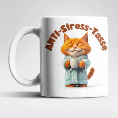 Anti Stress Katze Kätzchen 2er Set Kaffeetasse Teetasse Geschenkidee - WS-Trend.de