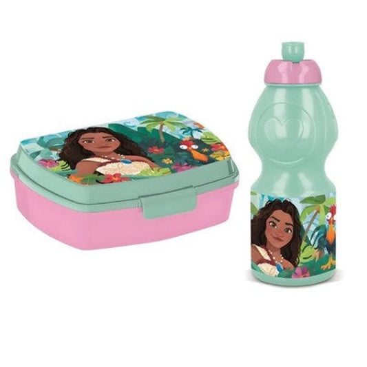 Disney Moana Vaiana Mädchen Kinder 2 tlg. Set Brotdose Trinkflasche - WS-Trend.de