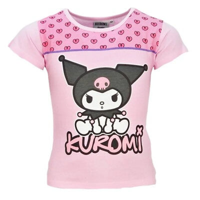 Hello Kitty Kuromi Kinder Mädchen kurzarm T-Shirt Shirt 100% Baumwolle - WS-Trend.de