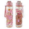Capy Bara Sportflasche Wasserflasche Trinkflasche Flasche 800 ml - Rosa