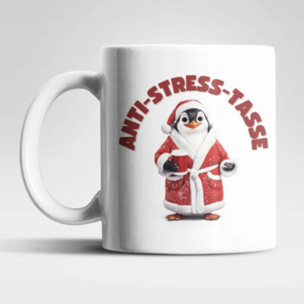Anti Stress Christmas Pinguin Kaffeetasse Teetasse Geschenkidee - WS-Trend.de