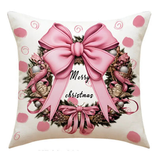 Weihnachten Christmas Kranz Kissen Dekokissen 45x45 cm - WS-Trend.de