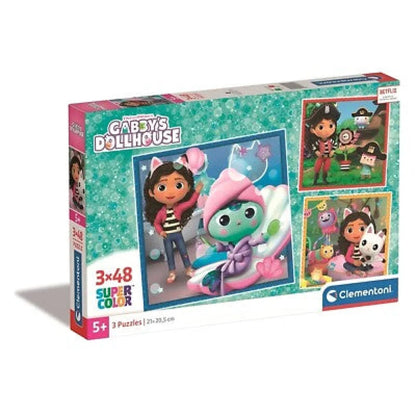 Gabbys Dollhouse 3x 48 teiliges Kinder Puzzle - WS-Trend.de