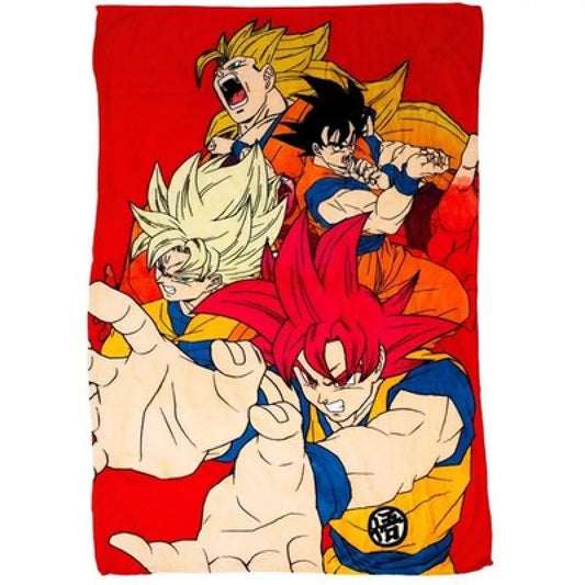 Dragon Ball Super Flanell Wohndecke warme Kuscheldecke 110x150 cm - WS-Trend.de