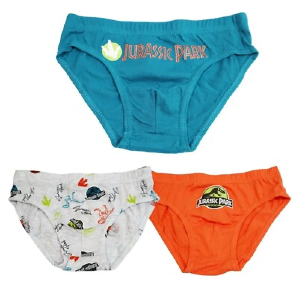 Jurassic Worls Dino 3er Pack Slips Kinder Jungen Unterwäsche - WS-Trend.de
