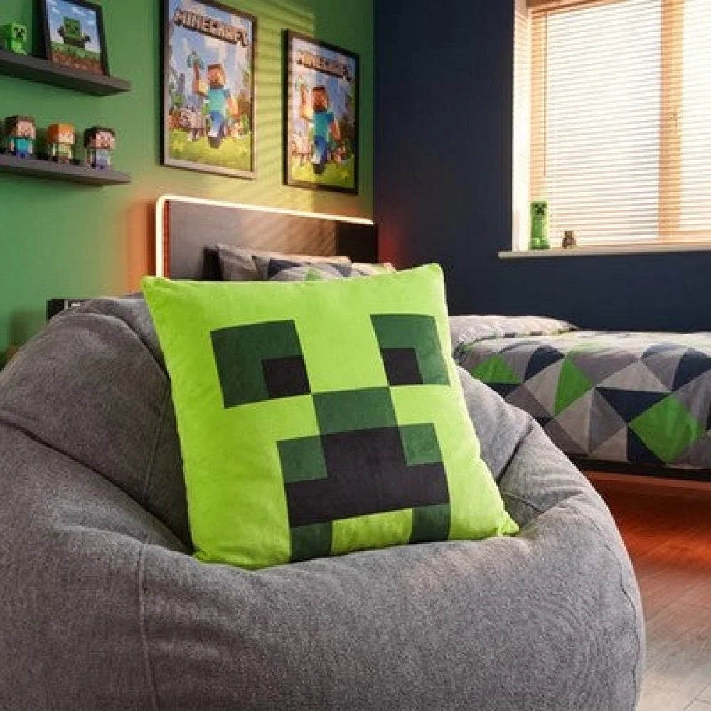 Minecraft Gamer Creeper Kissen Dekokissen 40x40 cm - WS-Trend.de