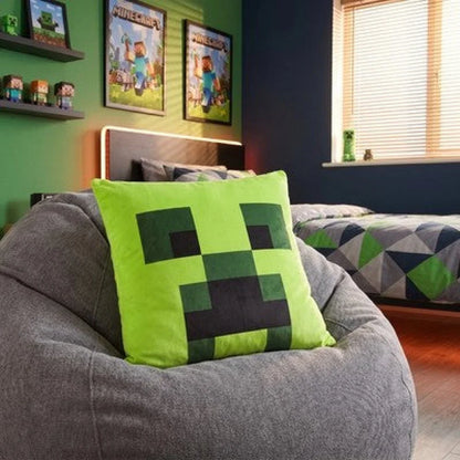 Minecraft Gamer Creeper Kissen Dekokissen 40x40 cm - WS-Trend.de