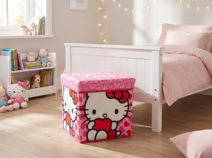 Hello Kitty Kinder Spielzeug Korb Spielzeugkorb Deckel 30x30x30 cm - WS-Trend.de