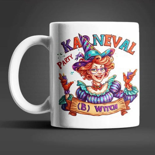 Karneval Party Witch Keramik Kaffeetasse Teetasse - WS-Trend.de