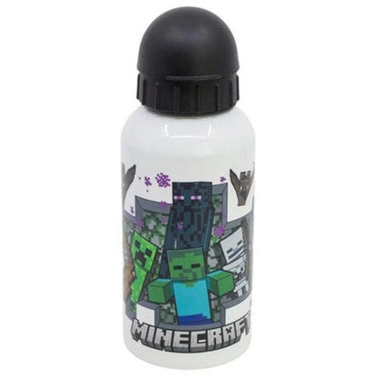 Minecraft Steve Alex Creeper Kinder Aluminium Trinkflasche 400 ml - WS-Trend.de