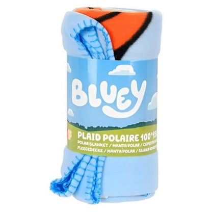Bluey und Bingo Kinder Fleecedecke leichte Kuscheldecke 100x150 - WS-Trend.de
