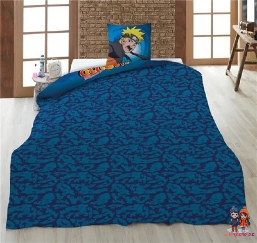 Naruto Shippuden Sasuke Sakura Flanell Bettwäsche 2tlg Set 135x200 80x80 cm - WS-Trend.de