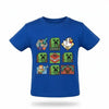 Minecraft Gamer Creeper Kinder T-Shirt Kurzarm Shirt Baumwolle 116 bis 146 - Blau, 116