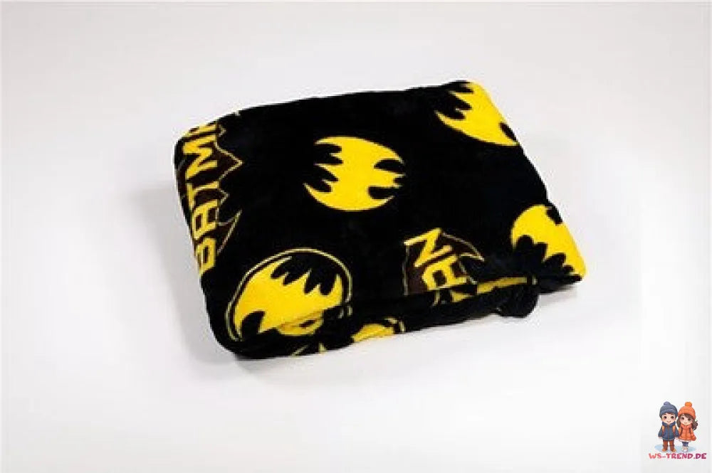 Batman DC Comics Flanell Wohndecke warme Kuscheldecke 110x150 cm - WS-Trend.de