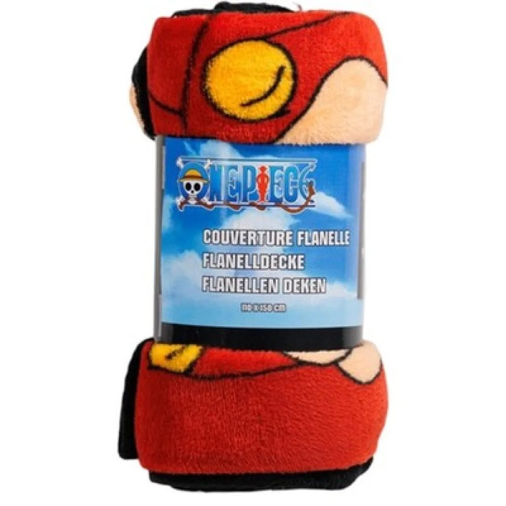 Anime One Piece Ruffy Flanell Decke warme Kuscheldecke 110x150 cm - WS-Trend.de