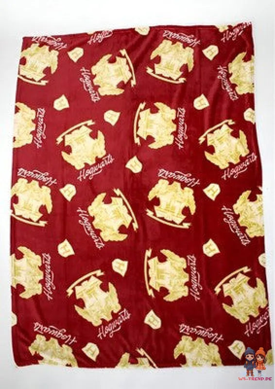 Harry Potter Hogwarts Flanell Wohndecke warme Kuscheldecke 110x150 cm - WS-Trend.de